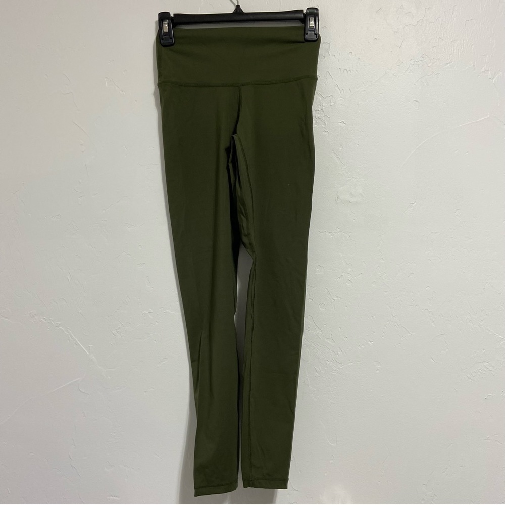 Colofulkoala Athletic Leggings Yoga Pants Women's Small Olive Green